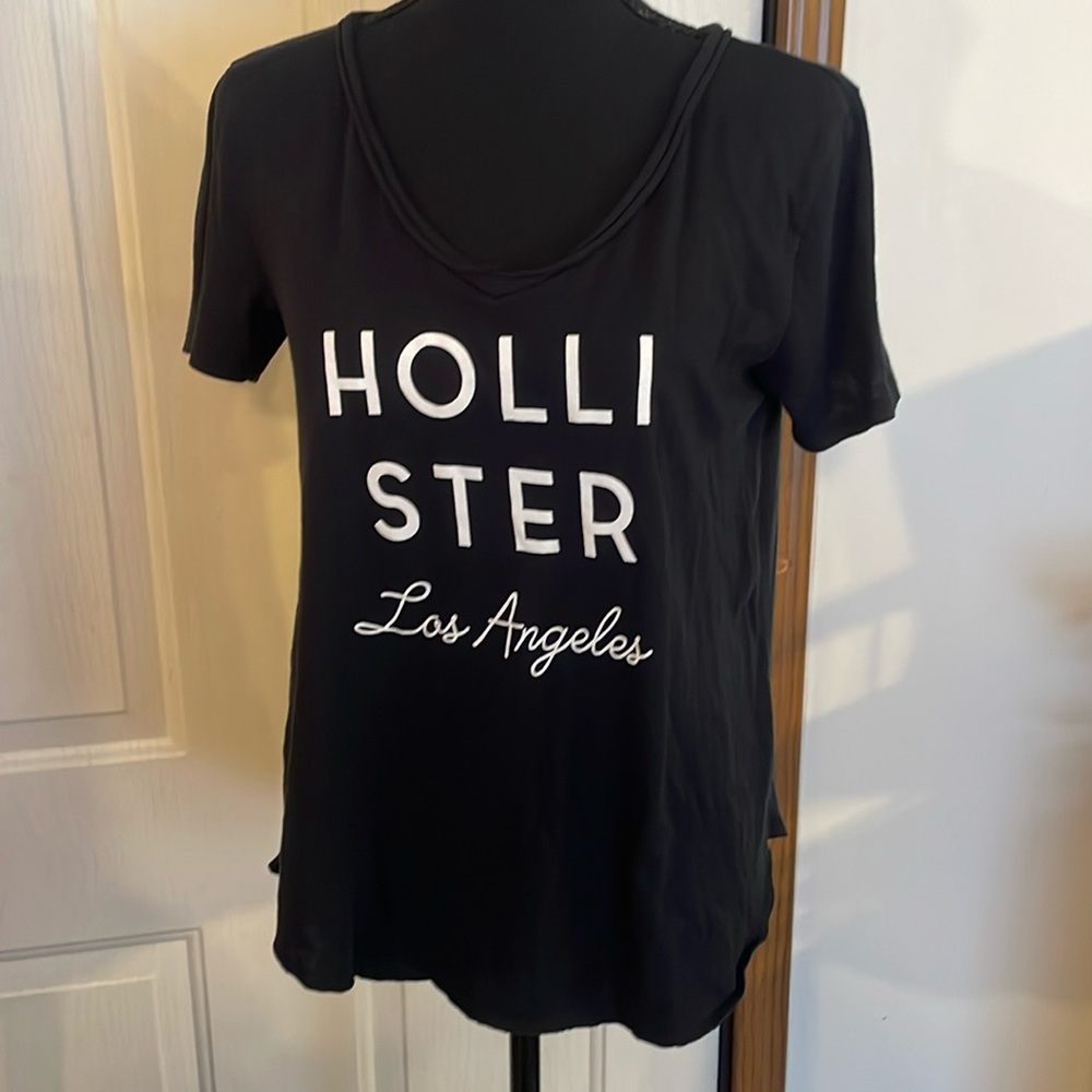 ❤️(2for20)SALE❤️ Hollister Top Sz XS Black Juniors short sleeve shirt